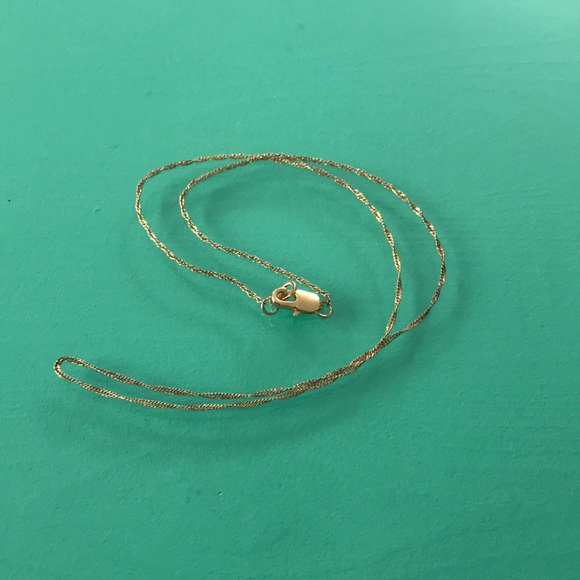Gold 16” necklace - Picture 4 of 4
